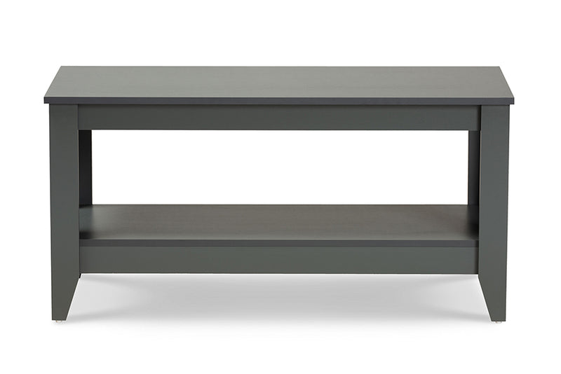 Baxton Studio Elada Modern and Contemporary Grey Finished Wood Coffee Table
