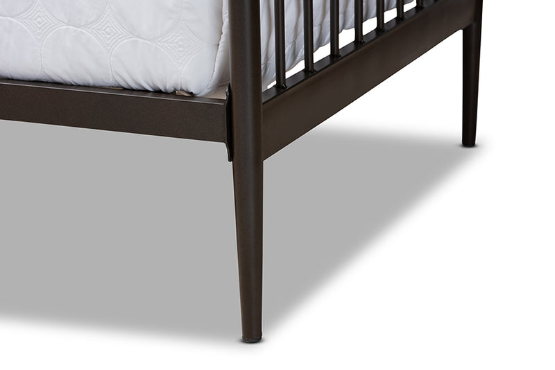 Baxton Studio Rupert Vintage Industrial Black Metal Daybed