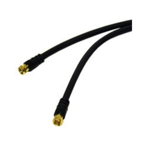 C2G 29137 Value Series F-Type RG6 Coaxial Video Cable, Black (100 Feet, 30.48 Meters)