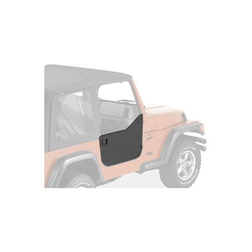 Bestop 53039-15 Black Denim Fabric Lower Half Door Set for 1997-2006 Wrangler including Unlimited