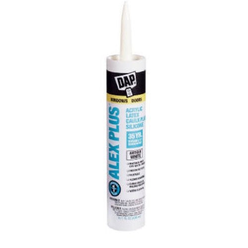 Dap Alex Plus Caulk - Off-White 10.1 fl oz Cartridge - 18172 [PRICE is per TUBE]