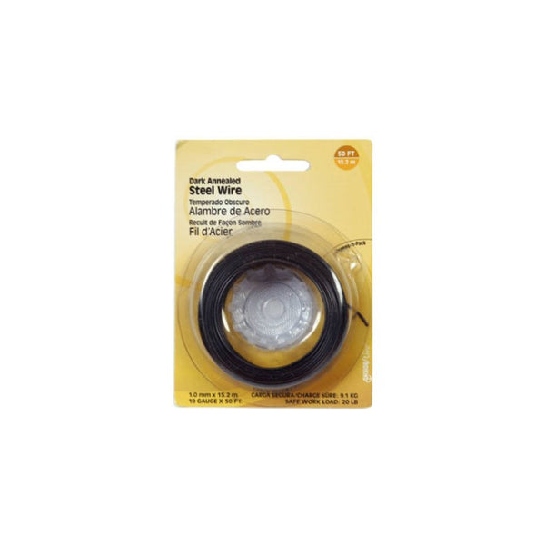 The Hillman Group 123119 28 Gauge Dark Annealed Wire, 1-Pack