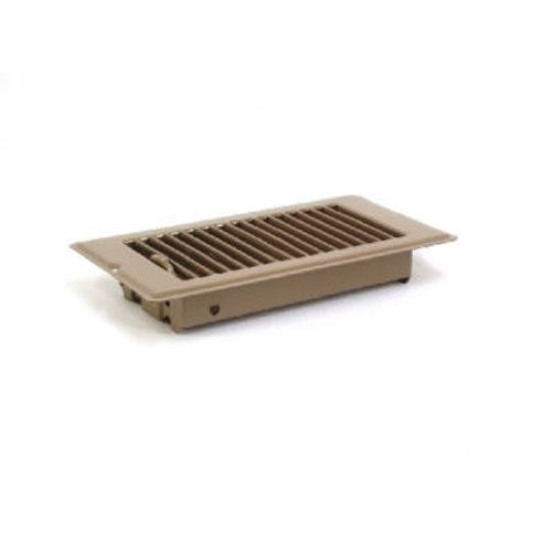 UNITED STATES HDW V056IB Metal Mobile Home Floor Register with Damper to Adjust Air Flow