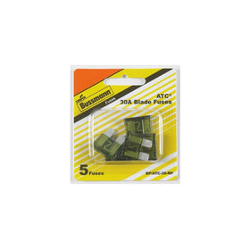 Bussmann (BP/ATC-30-RP) 30 Amp ATC Blade Fuse, Pack of 5