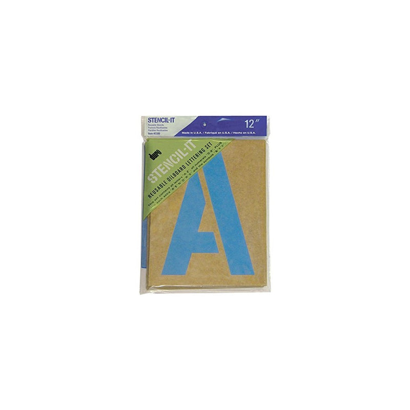 Duro Stencil-It Oil Board Stencil Set 12-Inch