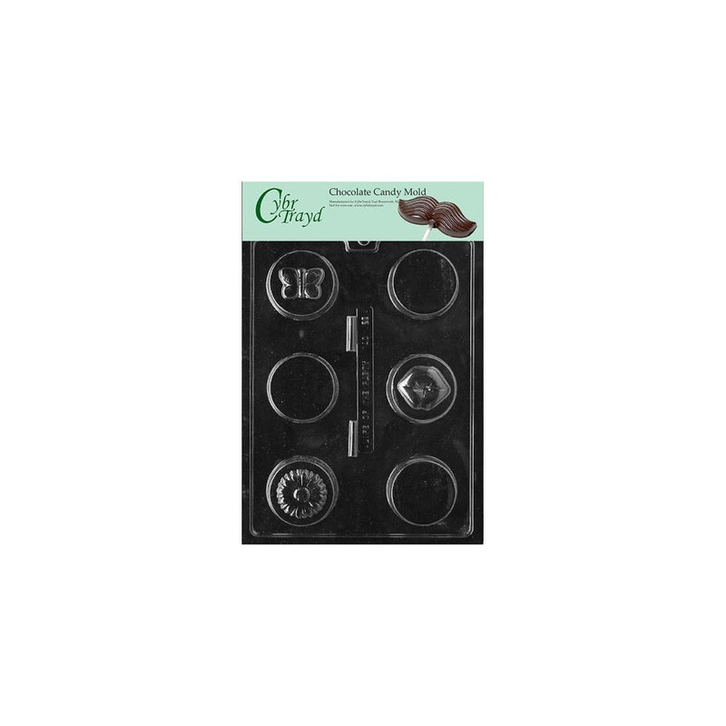 Cybrtrayd Life of the Party AO123 Designer Cookies Chocolate Candy Mold in Sealed Protective Poly Bag Imprinted with Copyrighted Cybrtrayd Molding Instructions