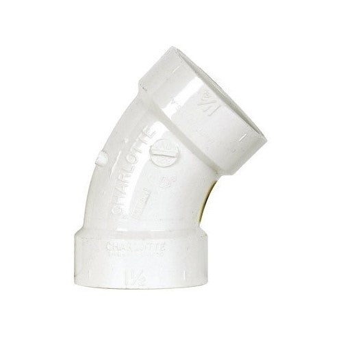 Charlotte Pipe Elbow Pvc Dwv 1-1/2 " 45 Deg.