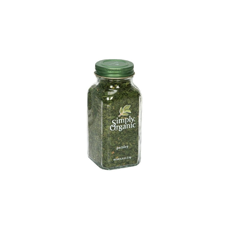 Simply Organic Parsley Flakes Cut & Sifted Certified Organic, 0.26 Ounce Containers (Pack of 6)