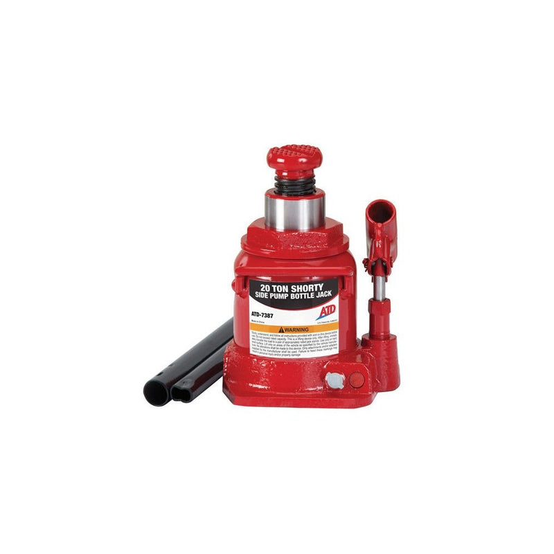 ATD Tools 7387 Short Hydraulic Bottle Jack - 20 Ton Capacity