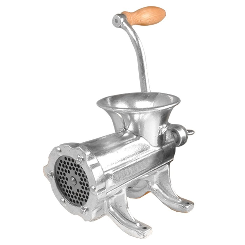 Weston #32 Manual Tinned Meat Grinder and Sausage Stuffer (36-3201-W), 2 plate sizes, 3 sausage funnels