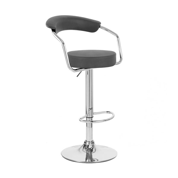 Black - Omicron Kitchen Padded Bar Stool