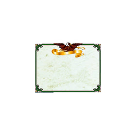 Hayes Replacement Eagle Blank Certificate with Borders, 8-1/2 X 11 in, Paper, Pack of 50