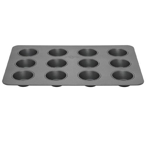 Bake Porter 12-Cup Muffin Pan, Grey