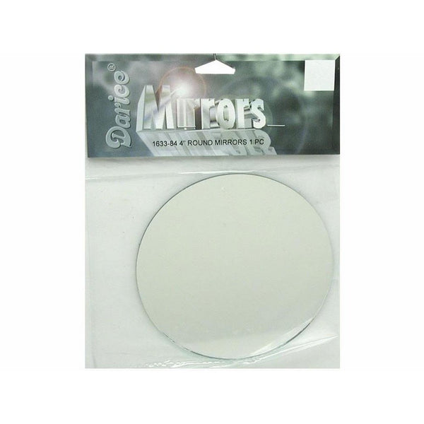 Darice DAR1633.84 Darice Pkg Mirror Round 4" 1pc Darice Mirror Pkg Round 4" 1pc