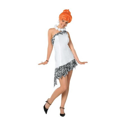 The Flintstones Wilma Flintstone Teen Costume, White, Teen