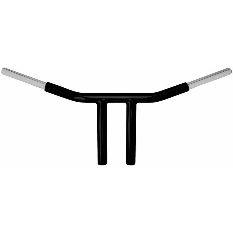 Wild 1 1-1/4" Black 8" Chopper T-Bar Handlebar WO562B