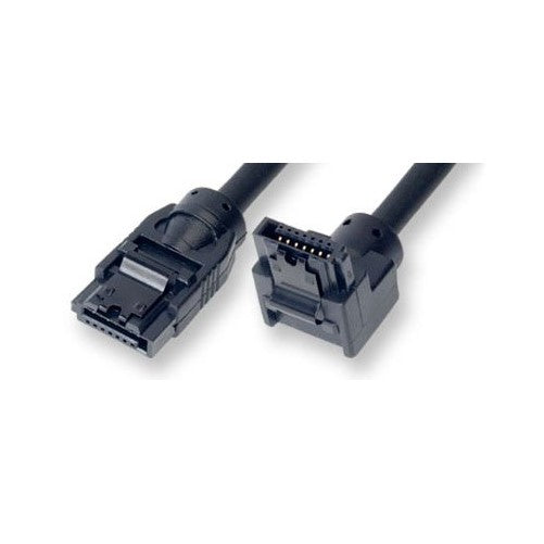 Link Depot 1-Meter SATA 6Gbps Cable, Straight to Left Angle (LD-SATA3L-1-M)