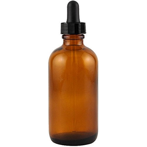 Cocktail Bitters Amber Glass Dropper Bottle - Empty - 4 oz