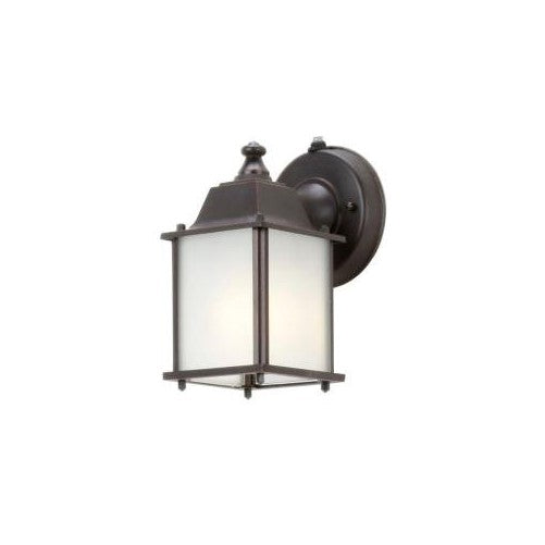 Hampton Bay Oil Rubbed Bronze 1-Light Outdoor Dusk-to-Dawn Lantern