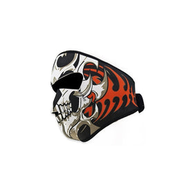 Astra Depot 2 In 1 Reversible Warm Black Tribal Classic Skull Neoprene Full Face Mask Facemask Headwear Outdoor Sport Ski Skiing Snowmobile Snowboard