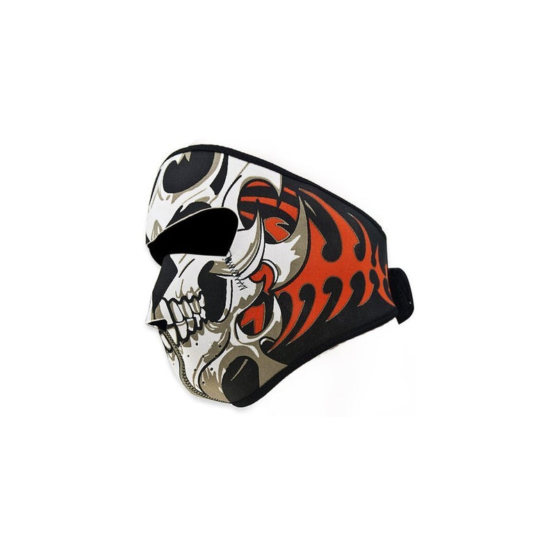 Astra Depot 2 In 1 Reversible Warm Black Tribal Classic Skull Neoprene Full Face Mask Facemask Headwear Outdoor Sport Ski Skiing Snowmobile Snowboard