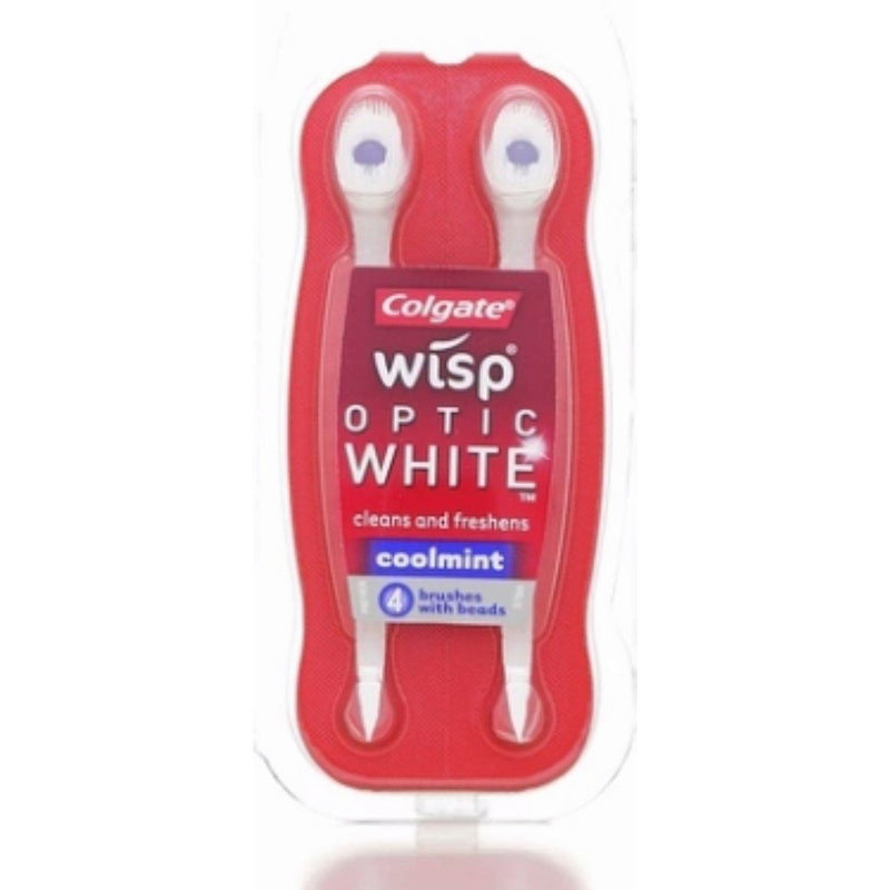Colgate Wisp Optic White Brushes, Coolmint 4 ea (Pack of 4)