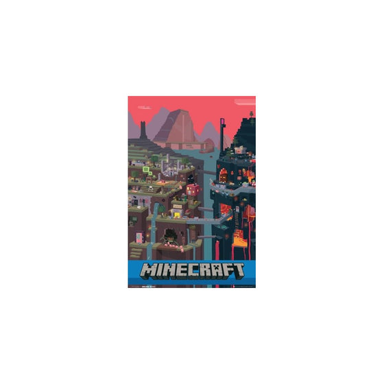 Trends International Minecraft Cube Wall Poster 22.375" x 34"