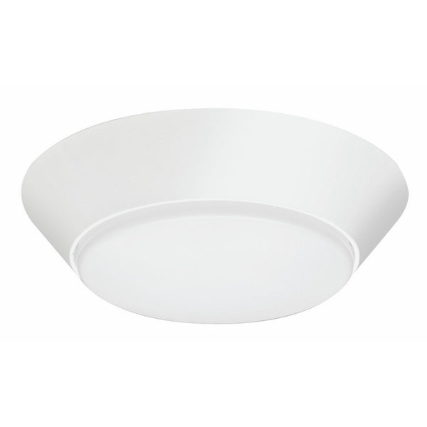 Lithonia Lighting Contractor Select 7 inch Round LED Flush Mount Thin Ceiling Light White 4000K Dimmable