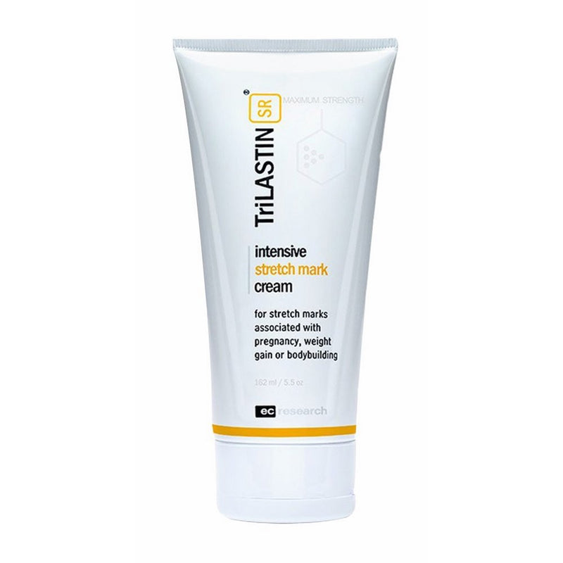 TriLASTIN-SR Maximum Strength Stretch Mark Cream, Unscented, 5.5 fl oz. - Hypoallergenic, Paraben-Free Formula