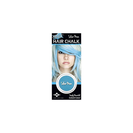 Splat Hair Chalk Instant Vibrant Color Silver Moon