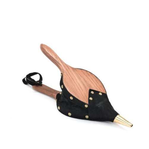 JOHNNY BEARD COMPANY 68050 Small Oak Hand Waxed Oil Finish Bellows, Leather Trim, 6 in. x 18 in.