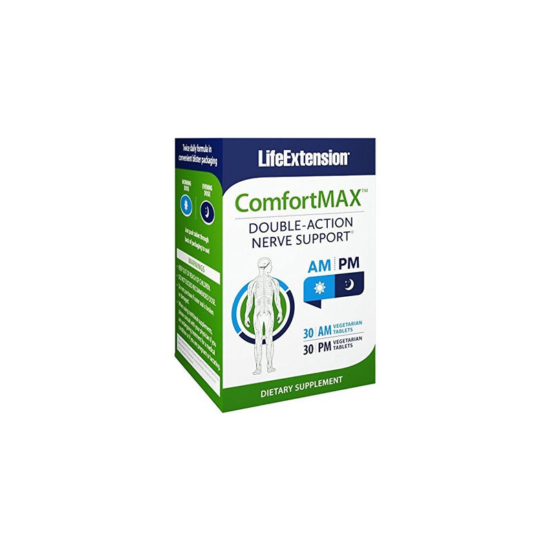 Life Extension ComfortMAX, 30 AM Vegetarian Tablets, 30 PM Vegetarian Tablets