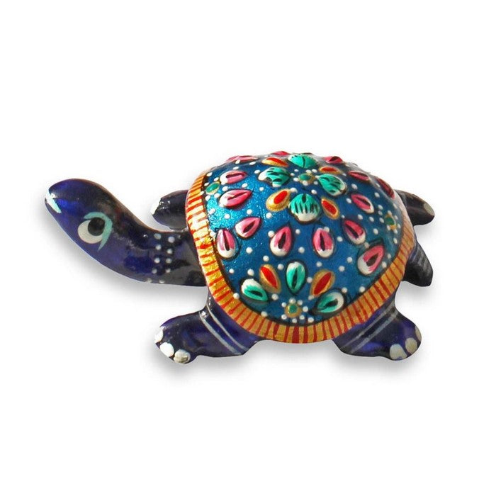 Benzara Unique Metal Work Tortoise Figurine, Multicolor