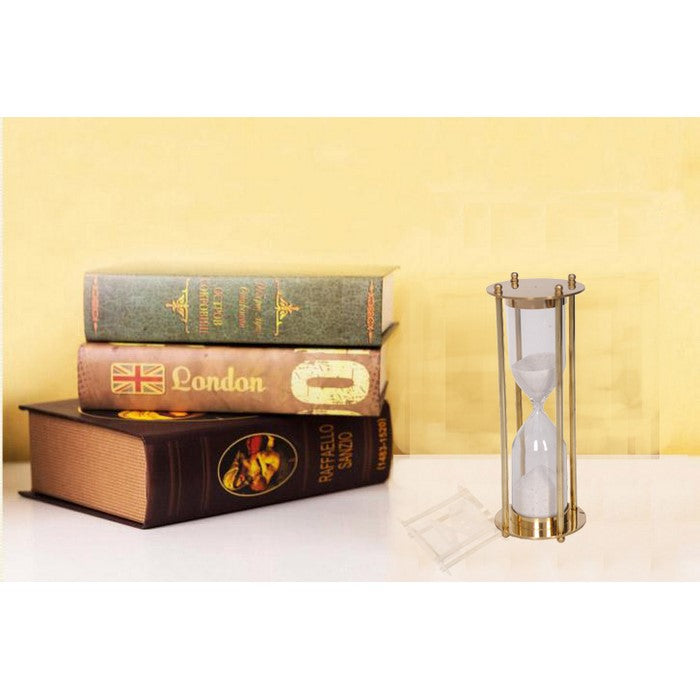 Classical Hourglass - 5 Minute Sand TimerDecor In Brass