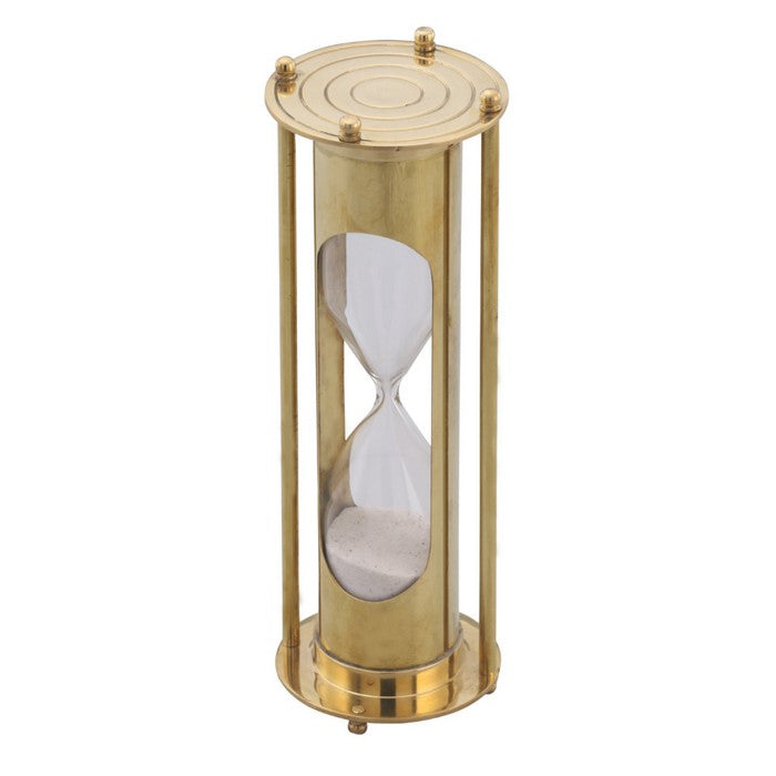 Classical Hourglass - 5 Minute Sand TimerDecor In Brass