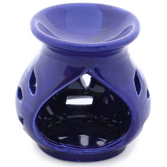 Benzara Ceramic Handmade Oil Diffuser/Warmer In Royal Blue