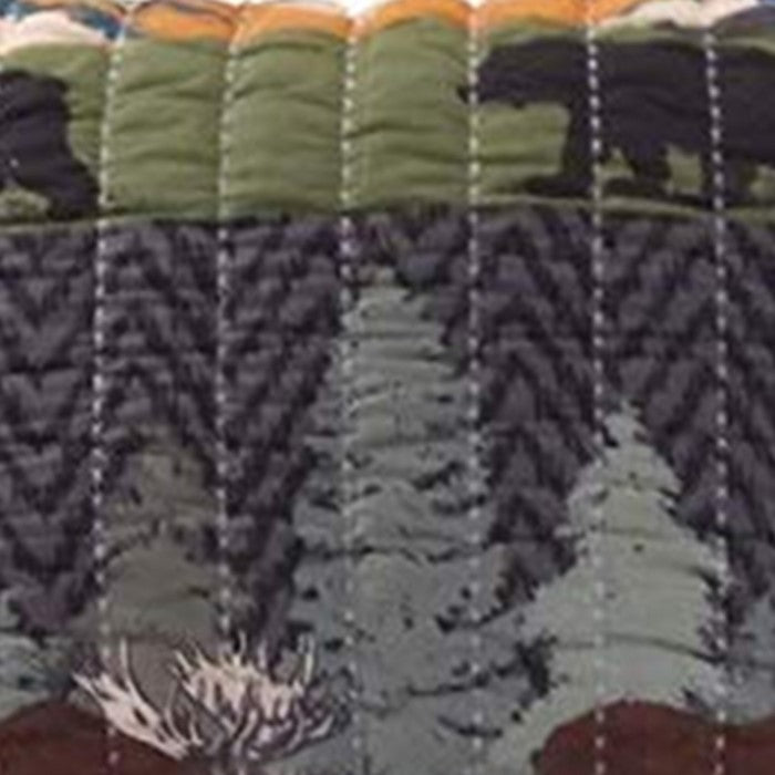 26 x 20 Inches Pillow Sham with Nature Inspired Print, Multicolor