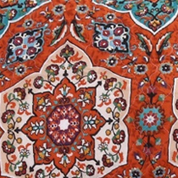 26 L x 20 W Polyester Standard Sham with Medallion and Floral Motif, Red