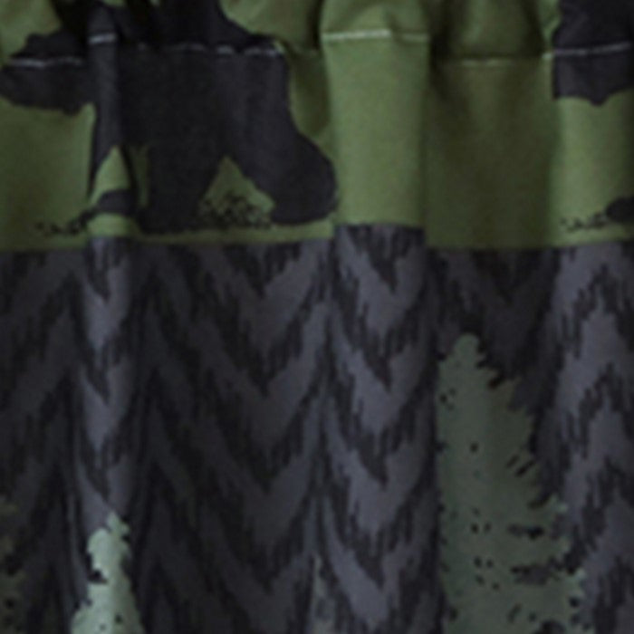 Polyester Valance with Nature Inspired Print, Multicolor