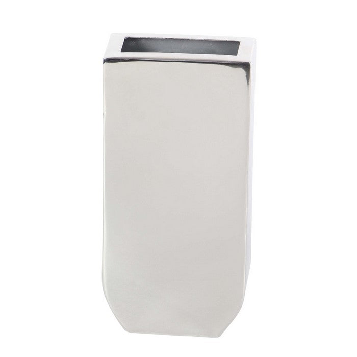 Gleaming Stainless Steel Vase