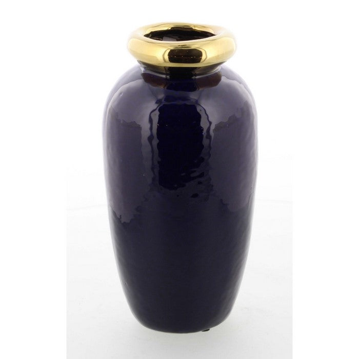 Large Glossy Classy Ceramic Metallic Vase