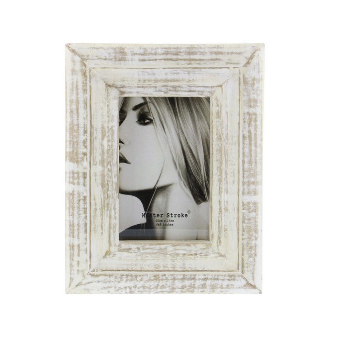 Vintage Styled Wood Picture Frame, Natural Brown