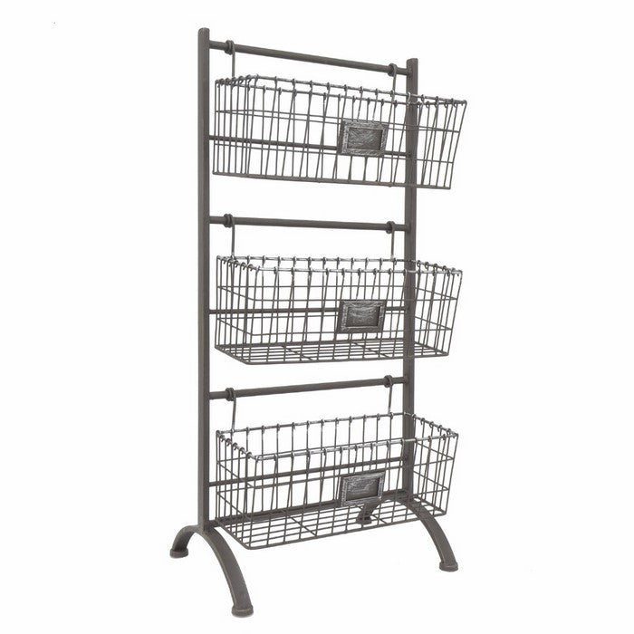 Baskets Storage Rack - Benzara