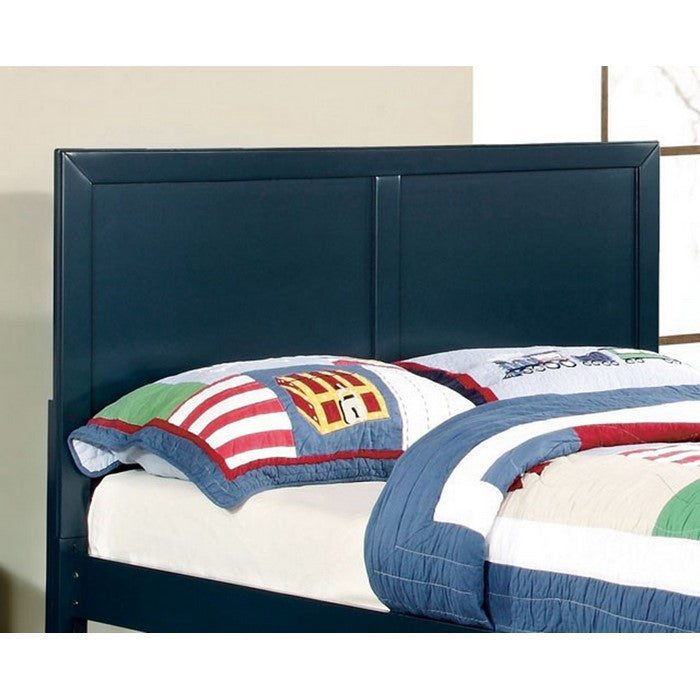 Prismo Traditional Full Queen Headbord, Dark Blue Finish