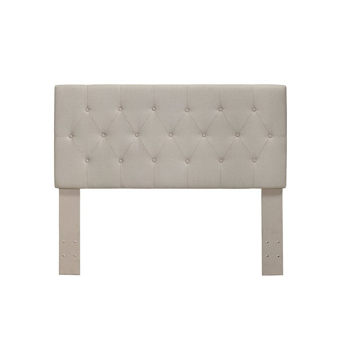 Leeroy II Contemporary Twin Size Headboard Ivory Finish