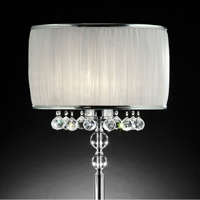 Chloe Traditional Style Table Lamp, White