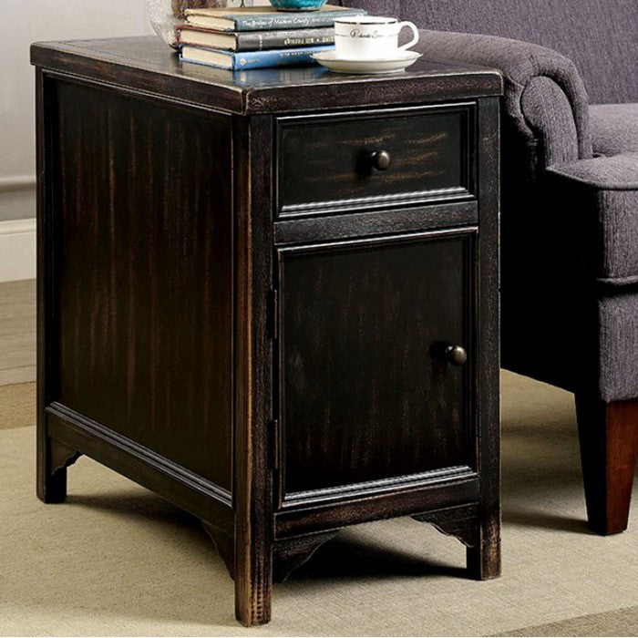 Traditional Style Three Drawer Desk With Oversized Cabriole Legs, Brown