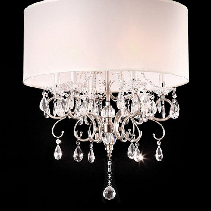 Sophy Traditional Ceiling Lamp, White and Chrome