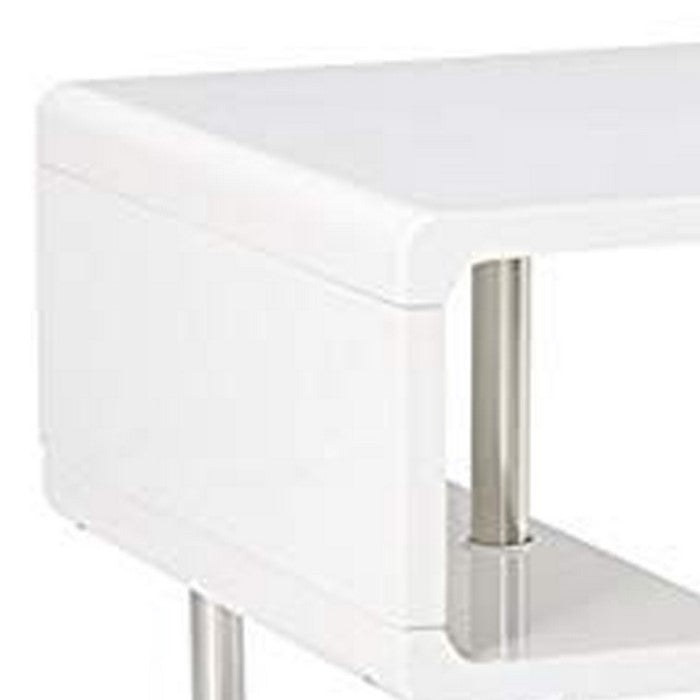 Ninove I Contemporary Style End Table, White