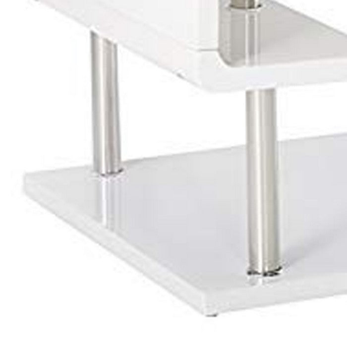 Ninove I Contemporary Style End Table, White